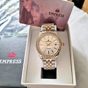 Empress Automatic Constance EM1505 2-Tone Jeweled Women's Watch